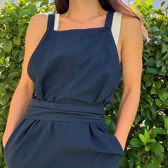 Linen Blend Overalls - Picture 4 of 8